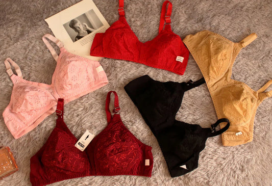 Imported Basic Cotton Chikan Bra